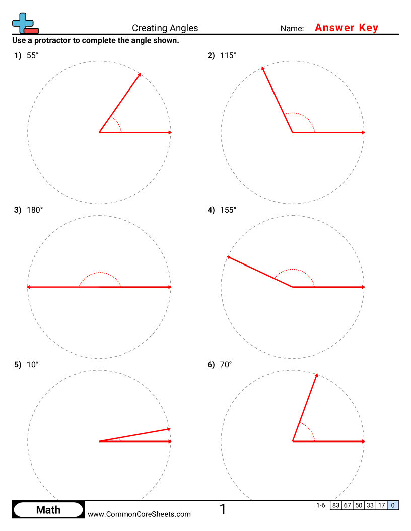 Angles Worksheets - creating-angles worksheet