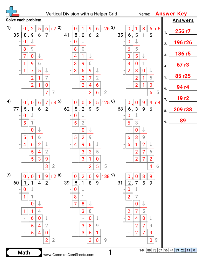 Division Worksheets - 4-d-2-w-remainder worksheet