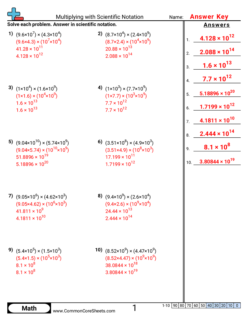 8ee4 Worksheets - multiplying-with-scientific-notation worksheet
