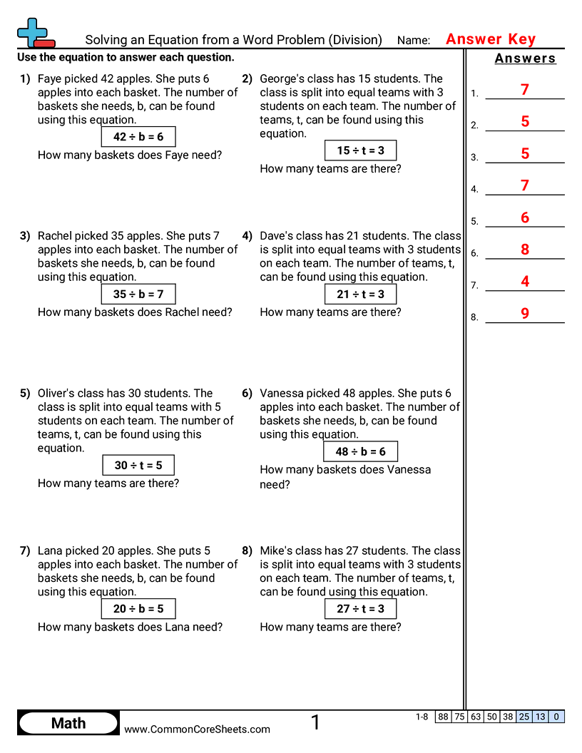 Related worksheet