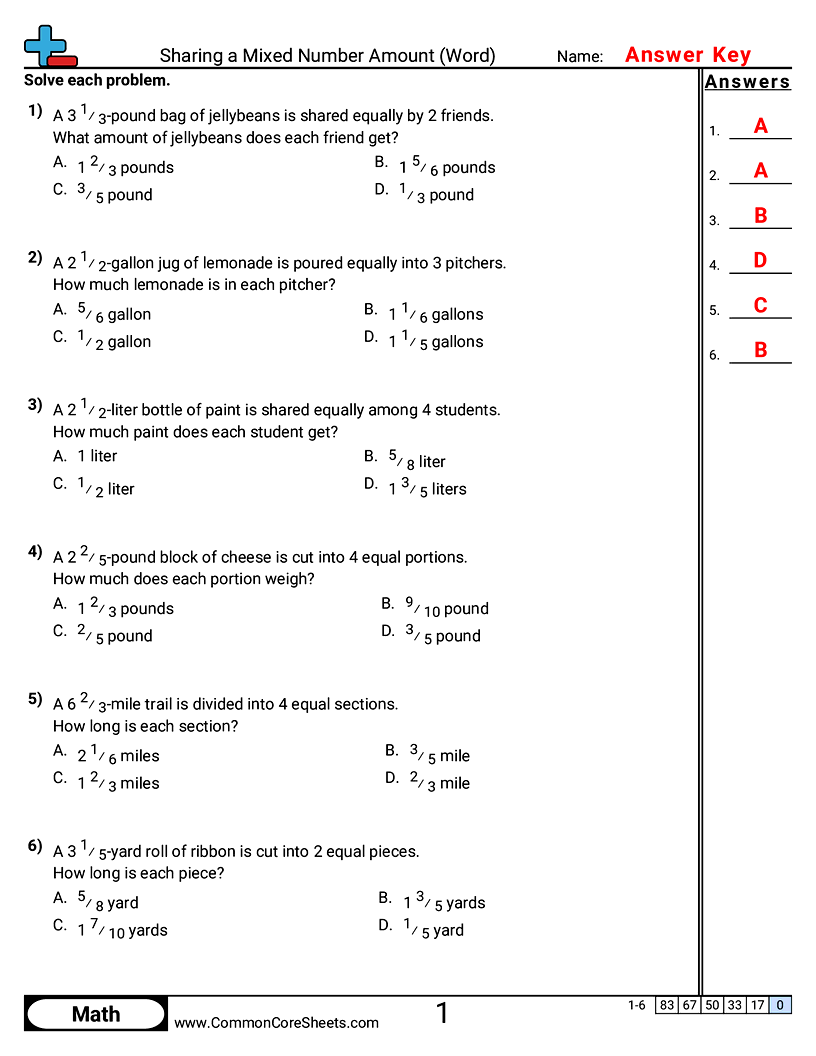 Related worksheet