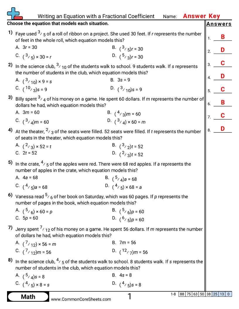 Related worksheet