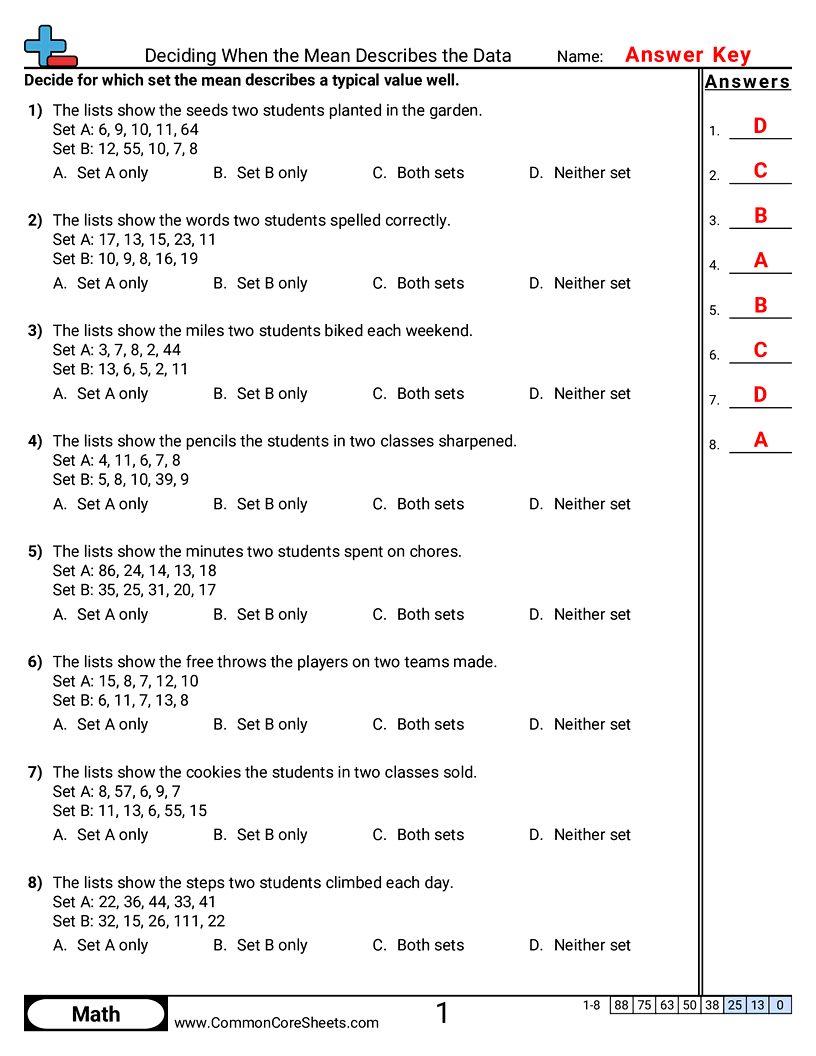 Related worksheet