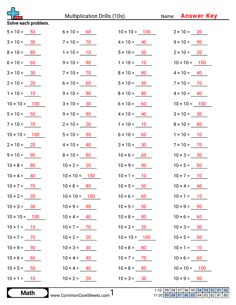 Related worksheet