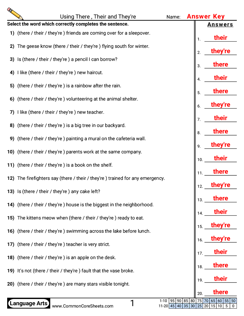 Related worksheet