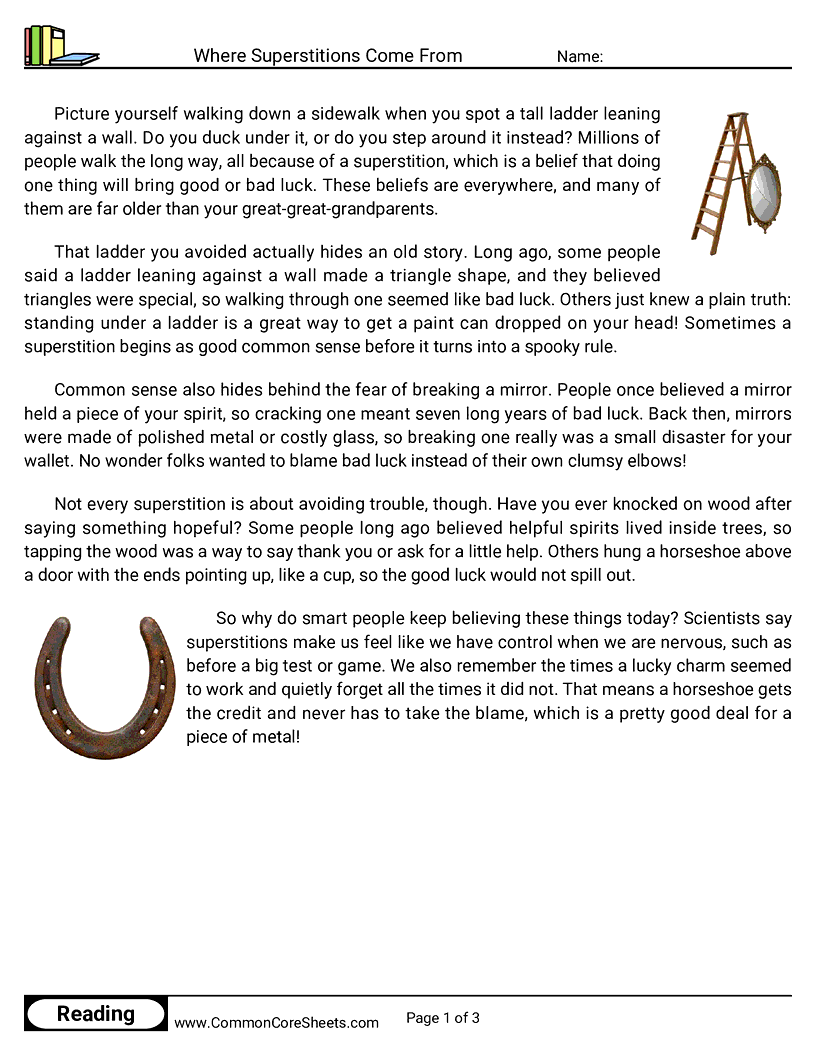 Related worksheet