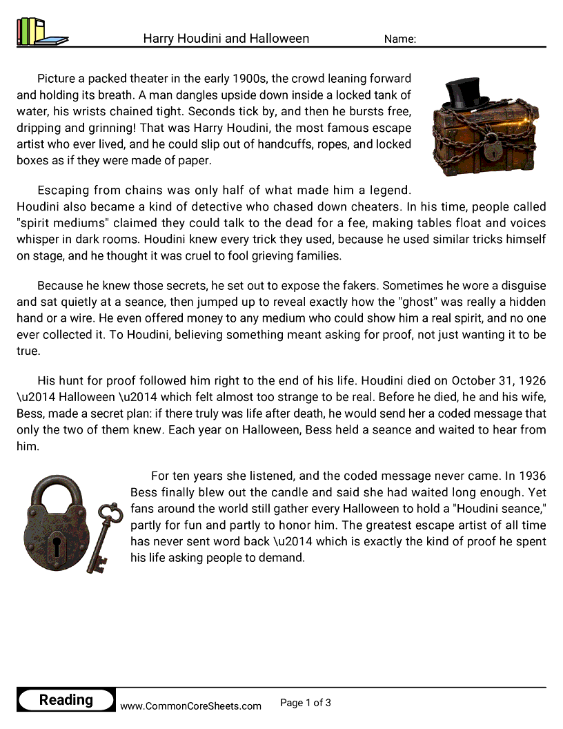 Related worksheet