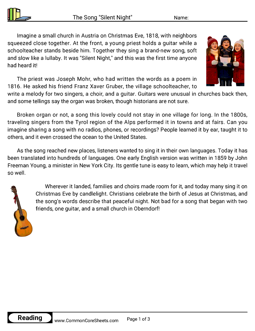 Related worksheet