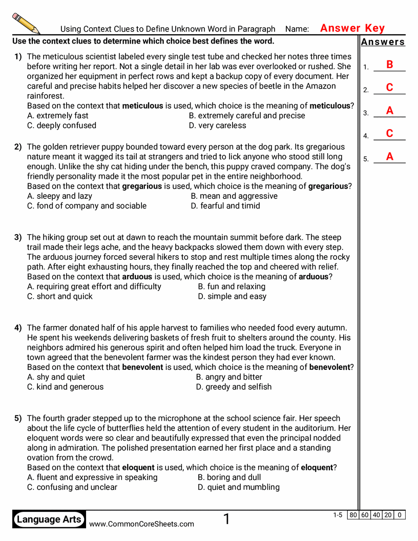 Related worksheet