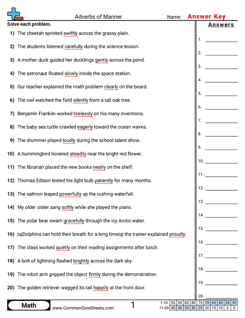 Related worksheet