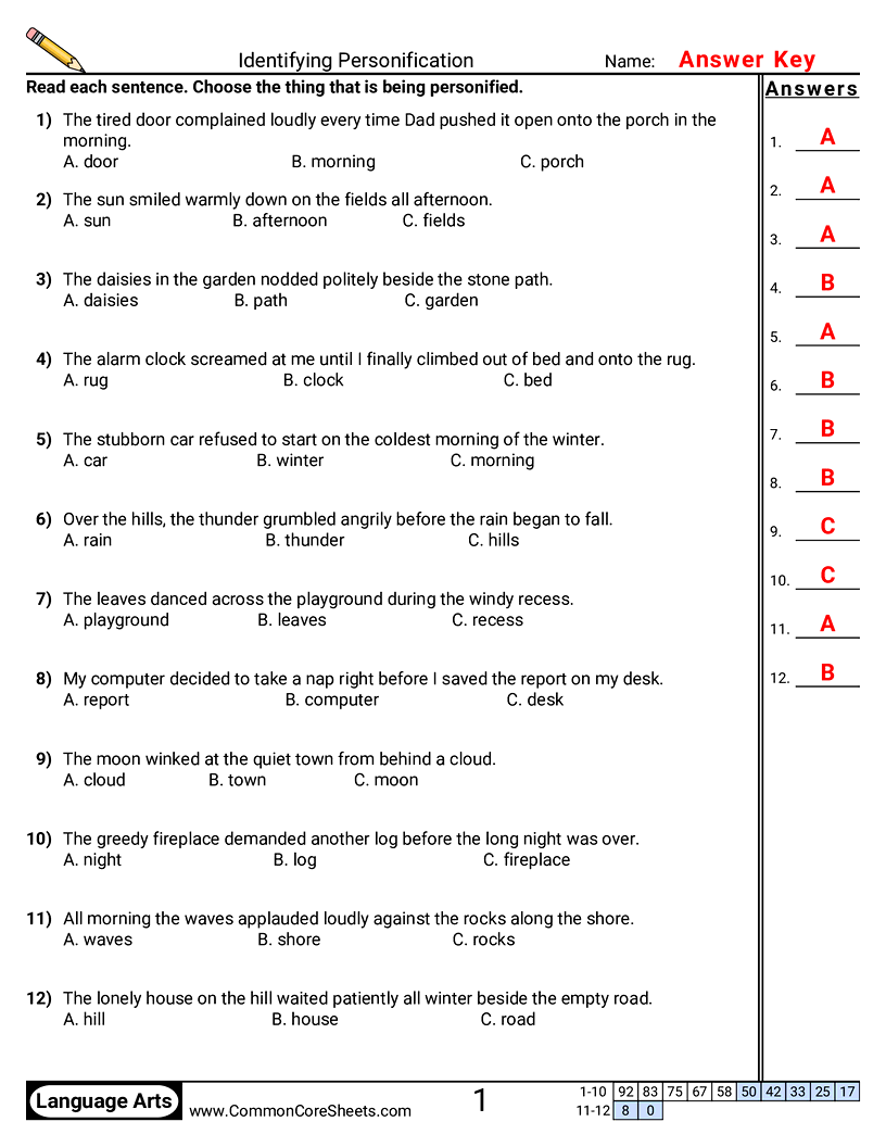 Related worksheet