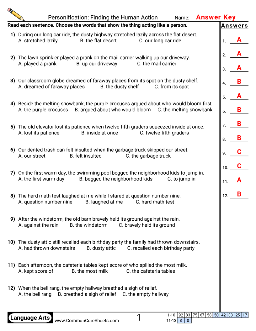 Related worksheet