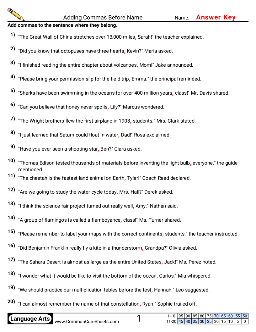 Related worksheet