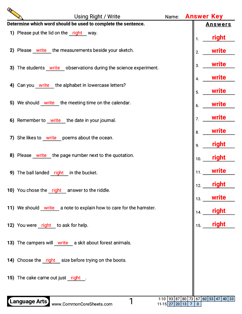 Related worksheet